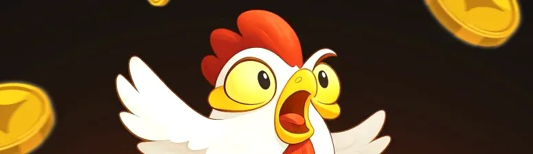 De kip staat klaar om de weg over te steken in Chicken Road